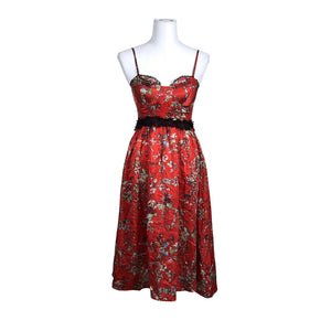 Unisex Naf Naf - Schiffon dress, size 36 - Red (1)