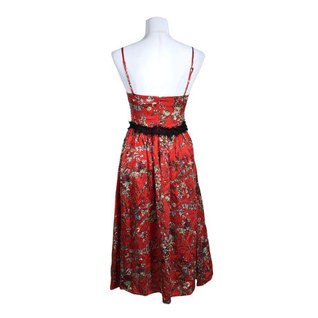 Unisex Naf Naf - Schiffon dress, size 36 - Red (2)