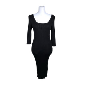 Unisex Lindex - Knit dress, size 40 - Black (1)