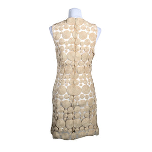 Unisex Derhy - Party dress, size 38 - Beige (2)