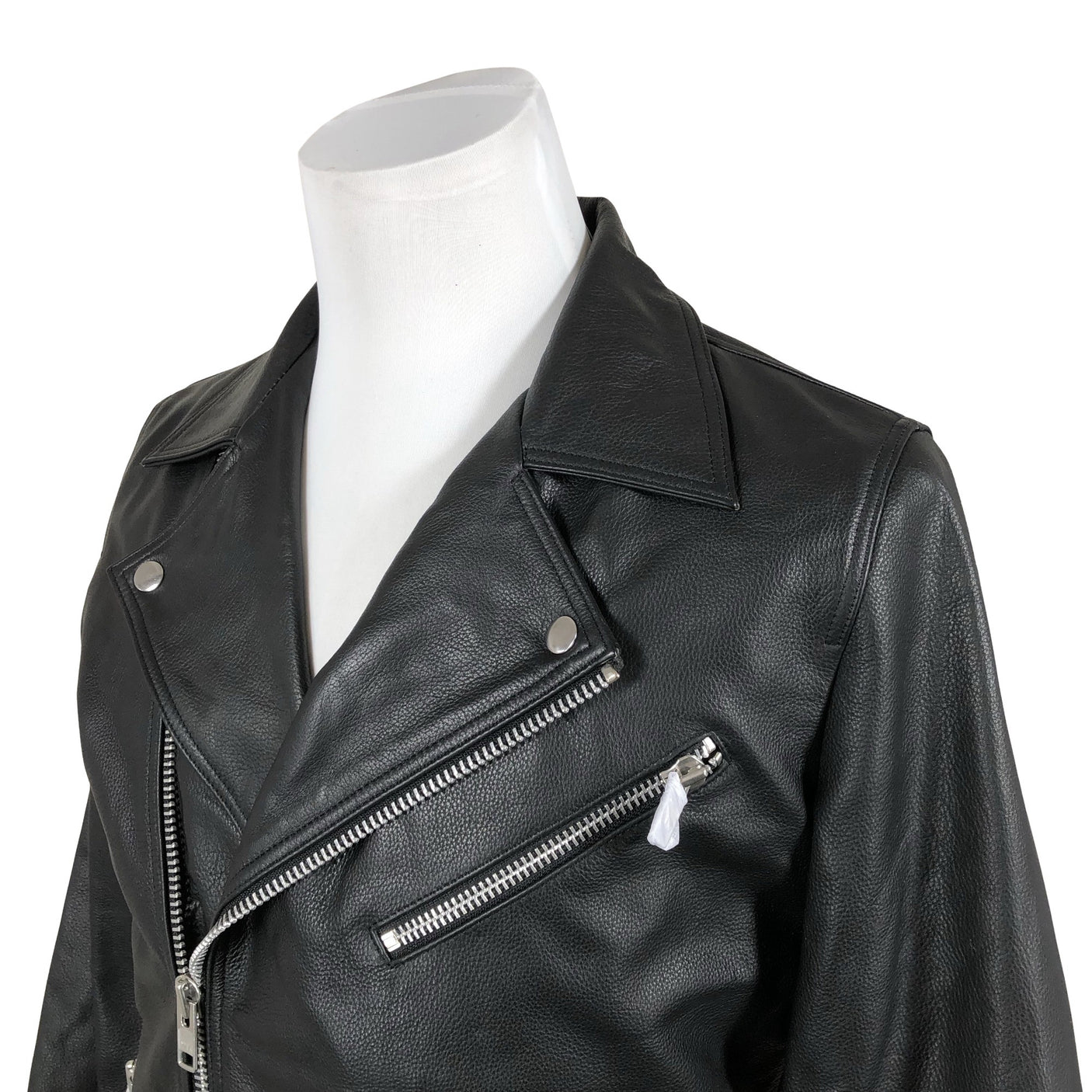 Unisex Jack & Jones - Leather jacket, size M - Black (3)