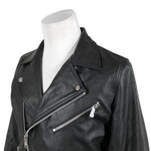 Unisex Jack & Jones - Leather jacket, size M - Black (3)