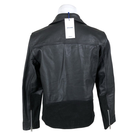 Unisex Jack & Jones - Leather jacket, size M - Black (2)