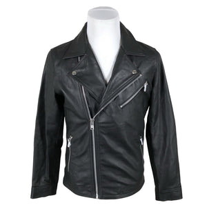 Unisex Jack & Jones - Leather jacket, size M - Black (1)
