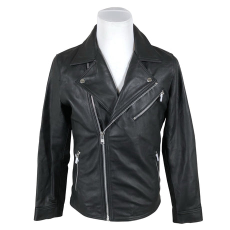 Unisex Jack & Jones - Leather jacket, size M - Black ()