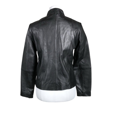 Unisex Cortefiel - Leather jacket, size 38 - Black (2)