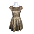 Unisex French Connection - Dress, size 38 - Gold ()