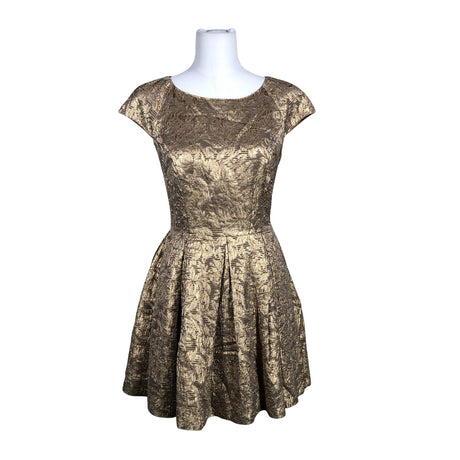 Unisex French Connection - Dress, size 38 - Gold ()