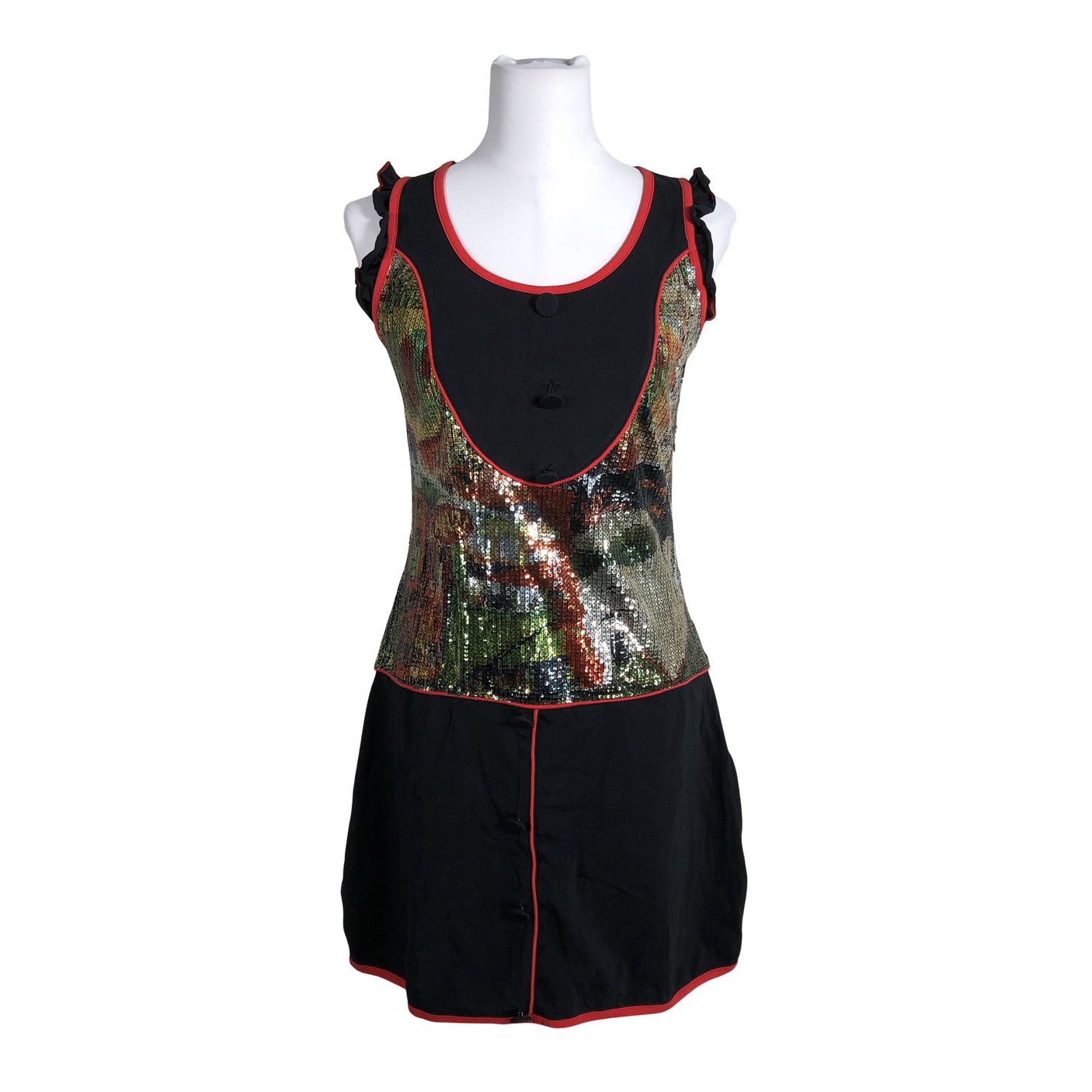 Unisex Missing Johnny - Tricot tunic, size 36 - Black (1)