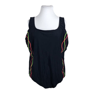 Unisex Ulla Popken - Swimsuit, size 50 - Blue (1)