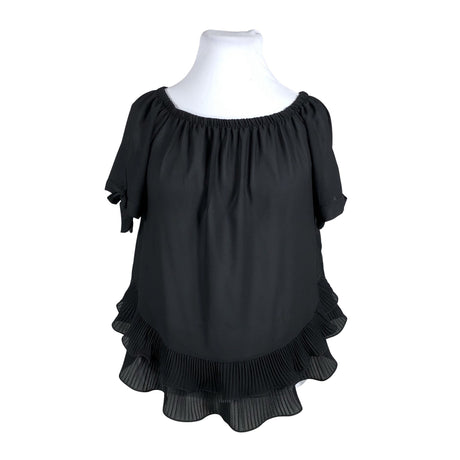Unisex Piazza Italia - Short-sleeved blouse, size 42 - Black ()