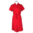 Unisex R-collection - Pique dress, size 40 - Red ()