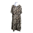 Unisex Zizzi - Schiffon dress, size 46 - Beige ()
