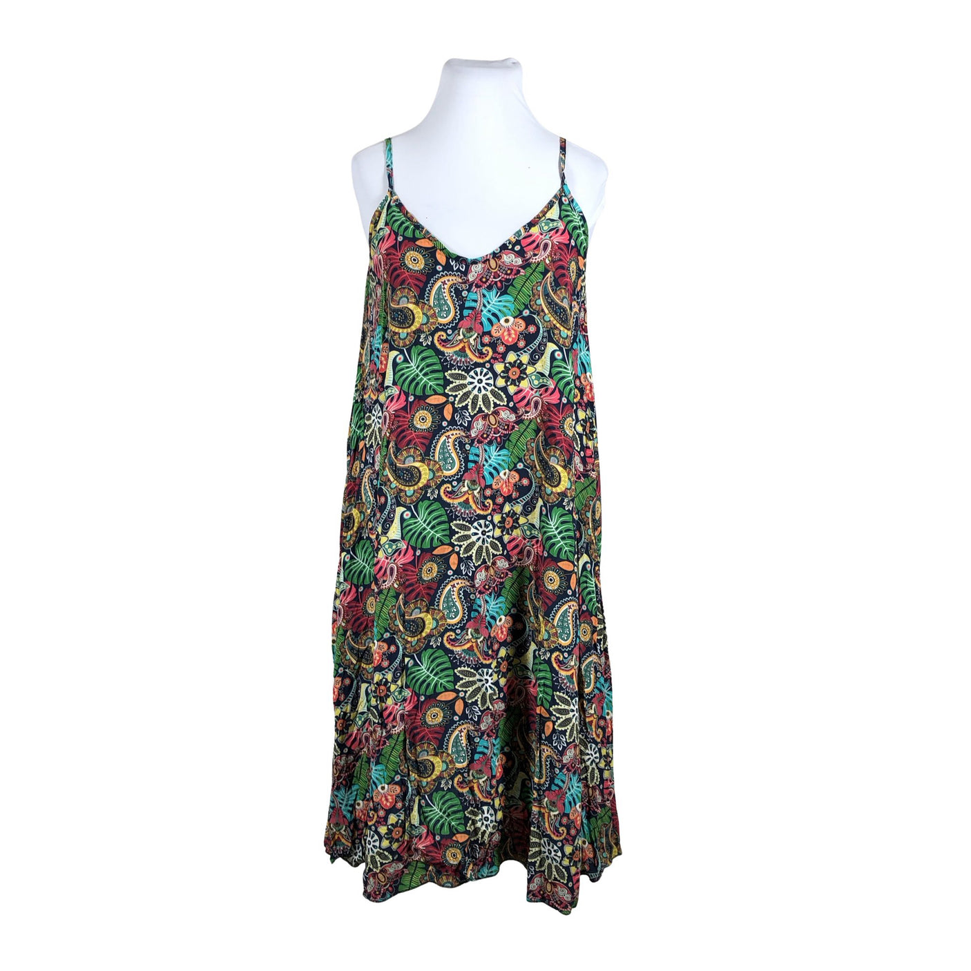 Unisex Paprika - Schiffon dress, size 46 - Blue (1)