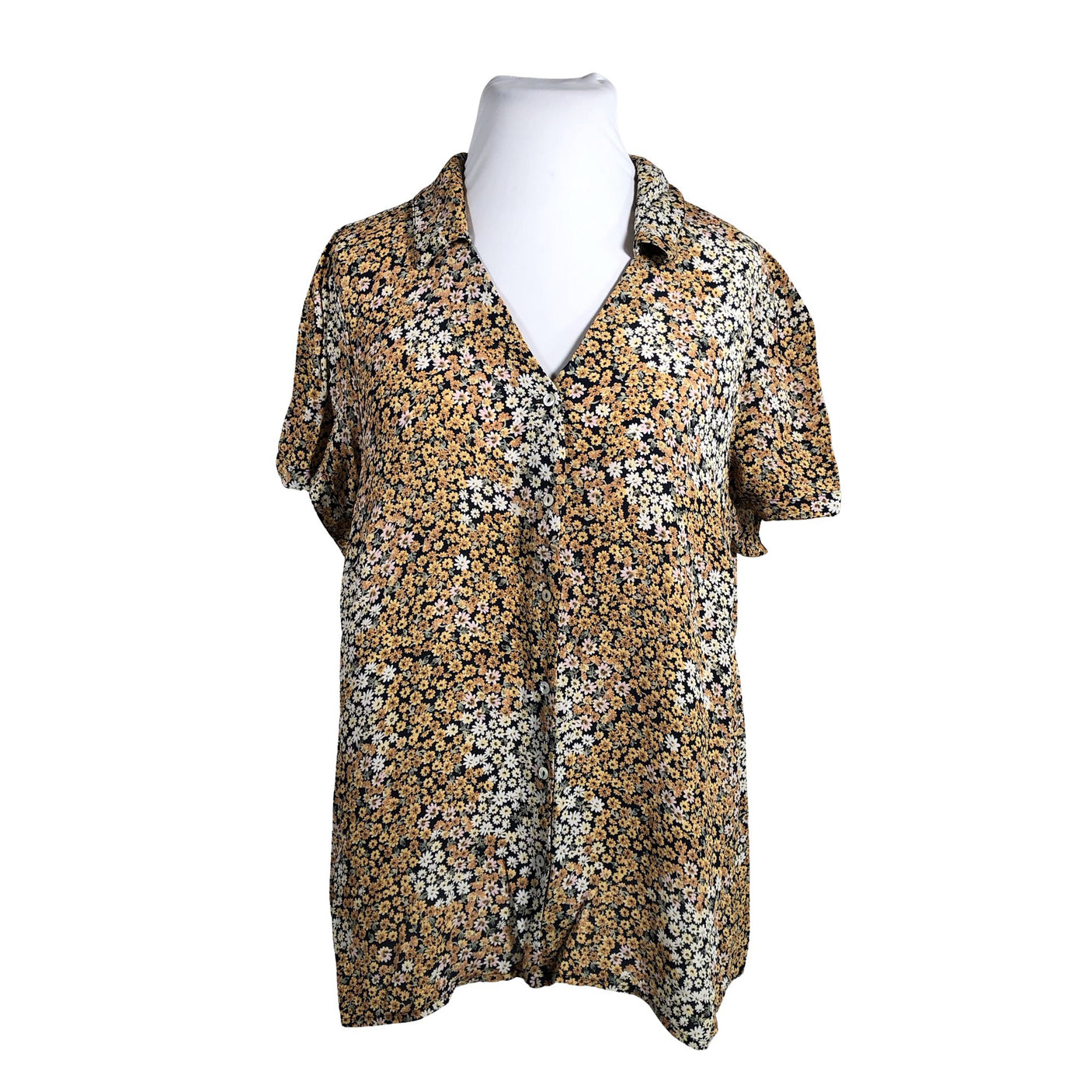 Unisex Zizzi - Short-sleeved blouse, size 46 - Blue (1)