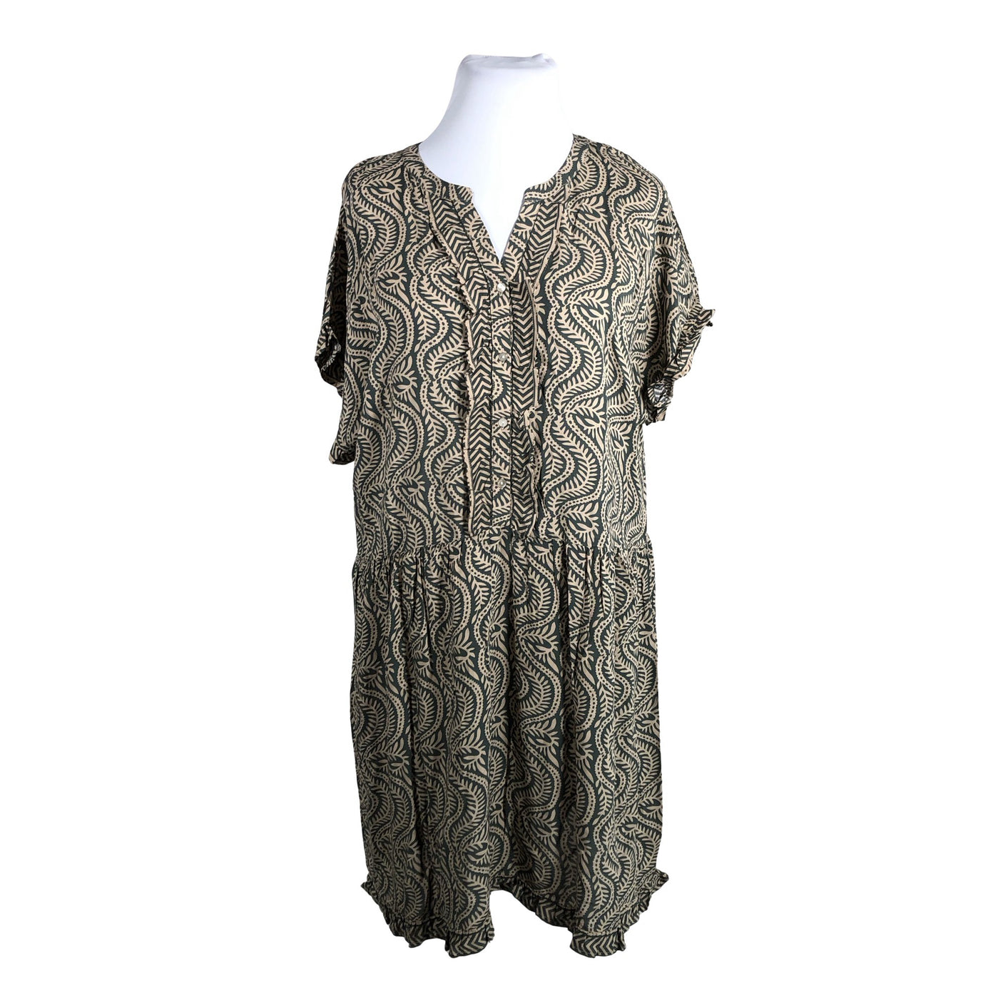 Unisex Soyaconcept - Schiffon dress, size 42 - Green (1)