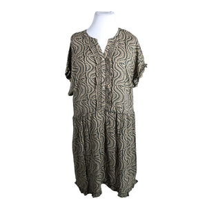 Unisex Soyaconcept - Schiffon dress, size 42 - Green (1)