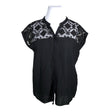 Unisex Opus - Short-sleeved blouse, size 42 - Black ()