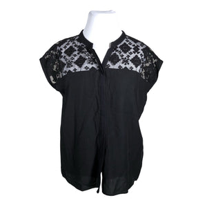 Unisex Opus - Short-sleeved blouse, size 42 - Black (1)