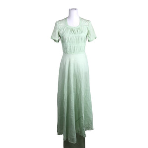 Unisex Handmade - Maxi dress, size 36 - Green (1)