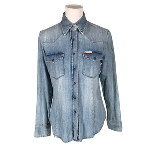 Unisex Marlboro Classics - Denim shirt, size 40 - Light blue (1)