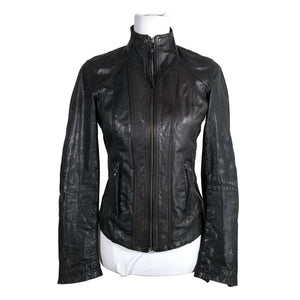 Unisex Oasis - Leather jacket, size 36 - Black (1)