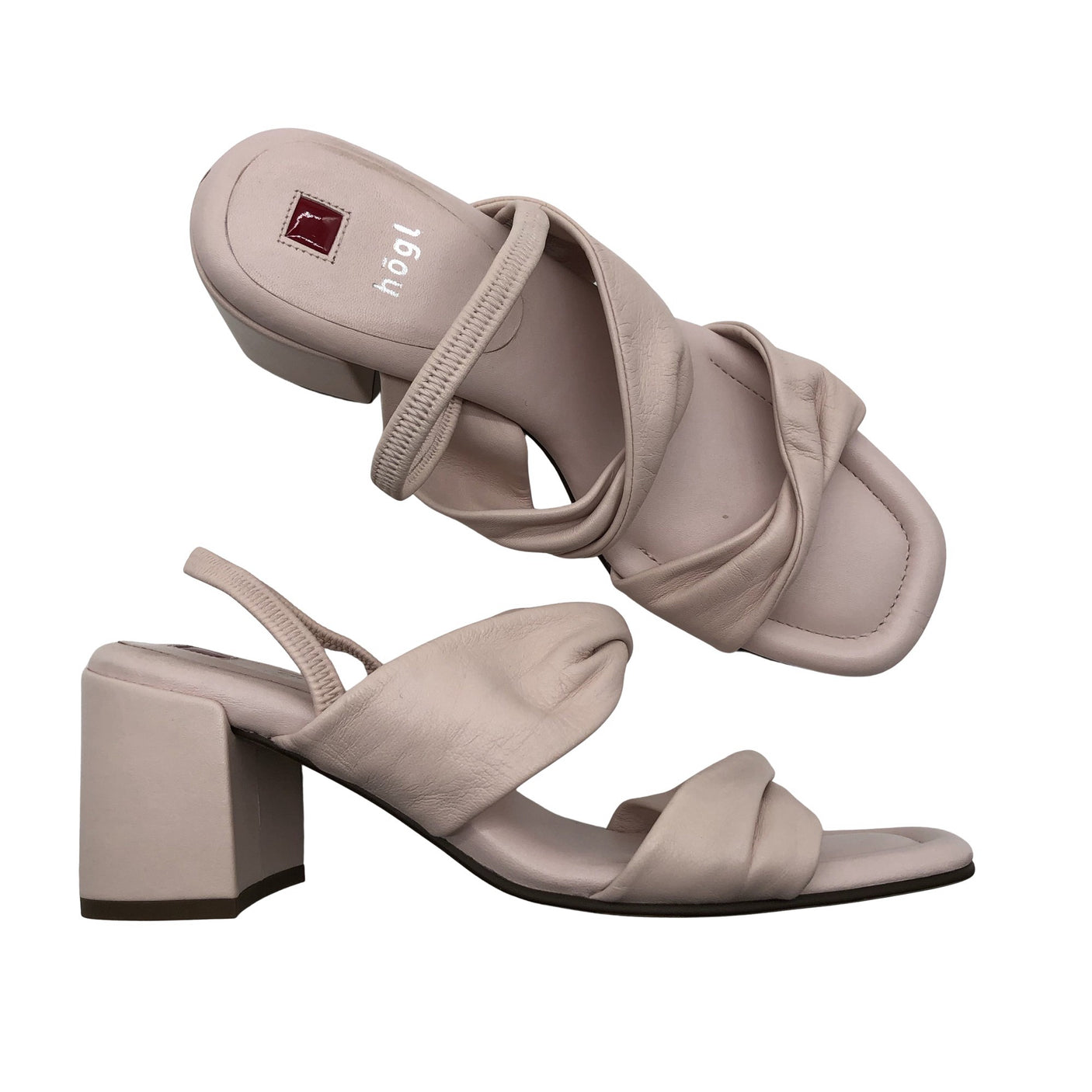 Unisex Högl - Heeled sandals, size 38 - Light pink (1)