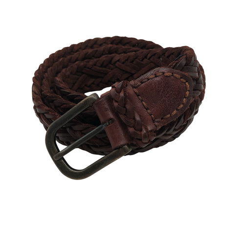 Unisex Massimo Dutti - Leather belt, size Ei kokoa - Brown ()