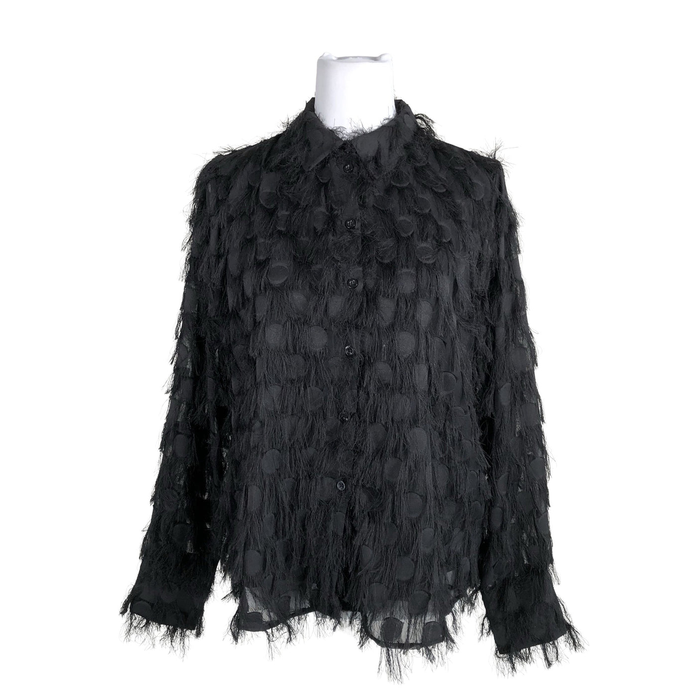 Unisex Rich & Royal - Short-sleeved blouse, size 38 - Black (1)