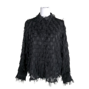 Unisex Rich & Royal - Short-sleeved blouse, size 38 - Black (1)