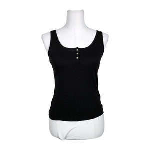 Unisex Lindex - Tricot tank top, size 38 - Black (1)