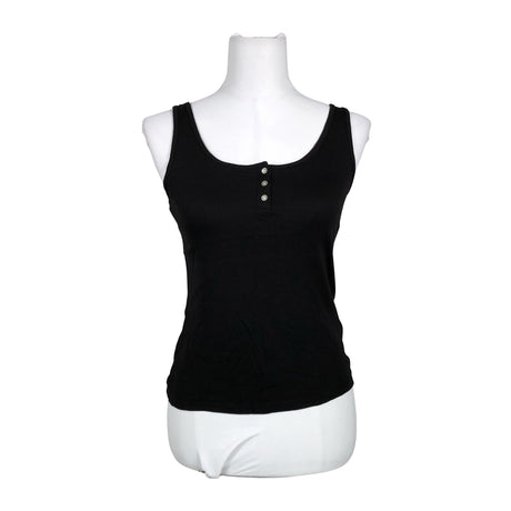 Unisex Lindex - Tricot tank top, size 38 - Black ()