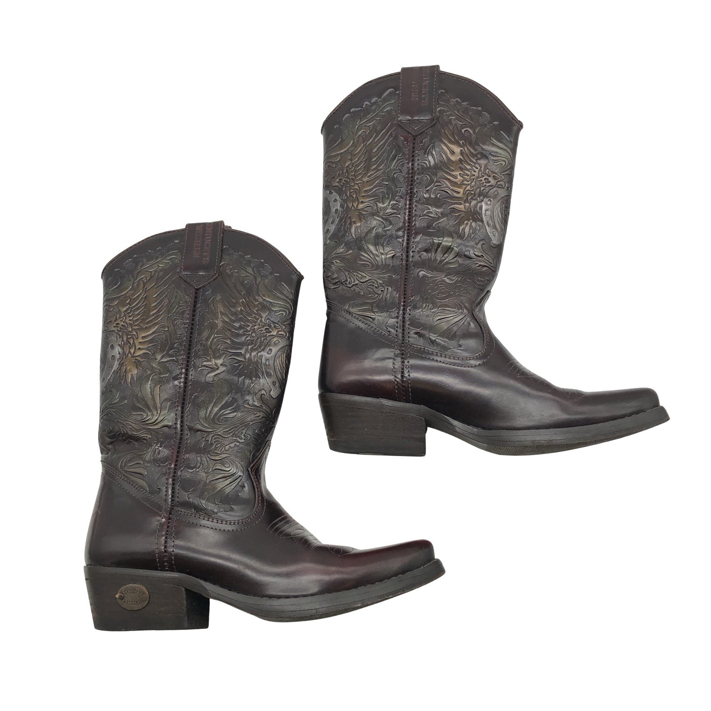 Unisex Kentucky's Western - Cowboy boots, size 37 - Brown (1)