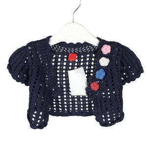 Unisex Esprit - Knit bolero jacket, size 116 - 122 - Blue (1)