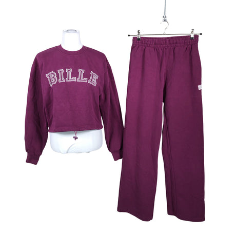 Unisex Billebeino - Sweatshirt and pants set, size 36 - Violet ()