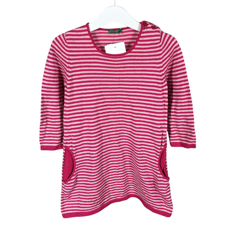 Unisex Benetton - Knit dress, size 110 - 116 - Pink ()