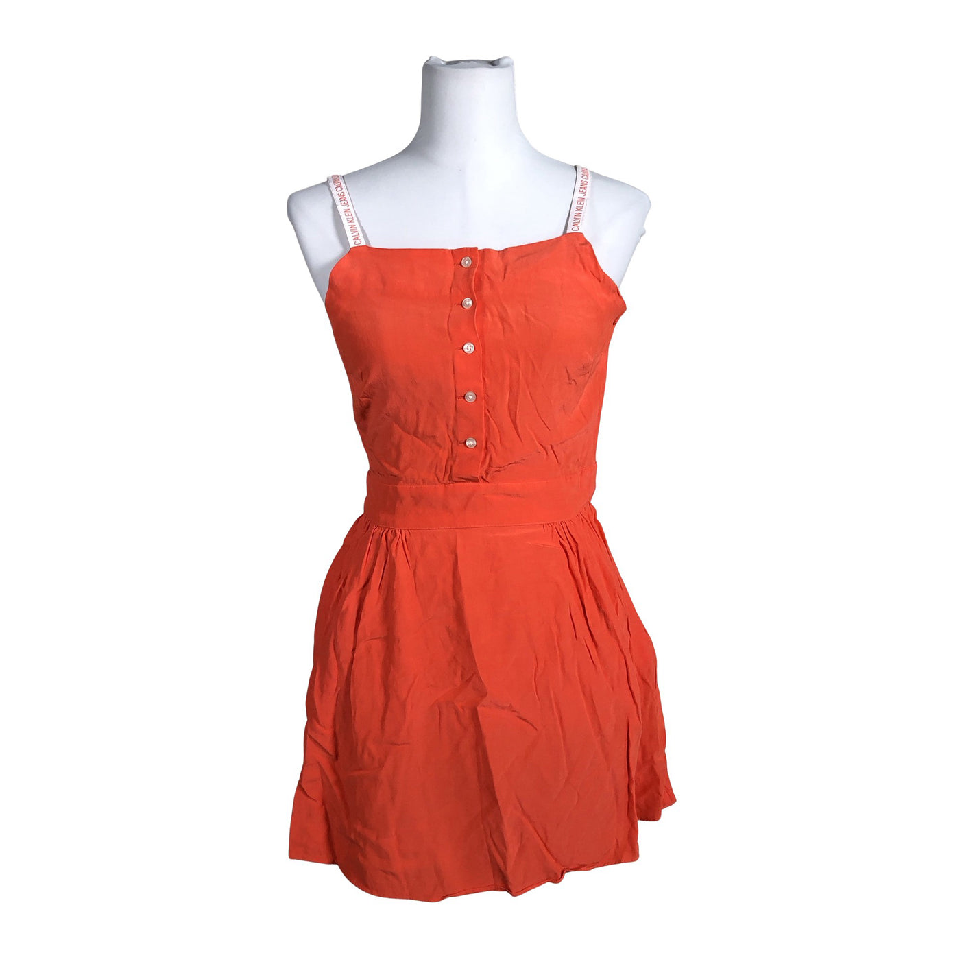 Unisex Calvin Klein Jeans - Tricot dress, size 34 - Red (1)