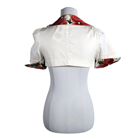 Unisex Rinascimento - Evening bolero jacket, size 36 - Natural white (2)