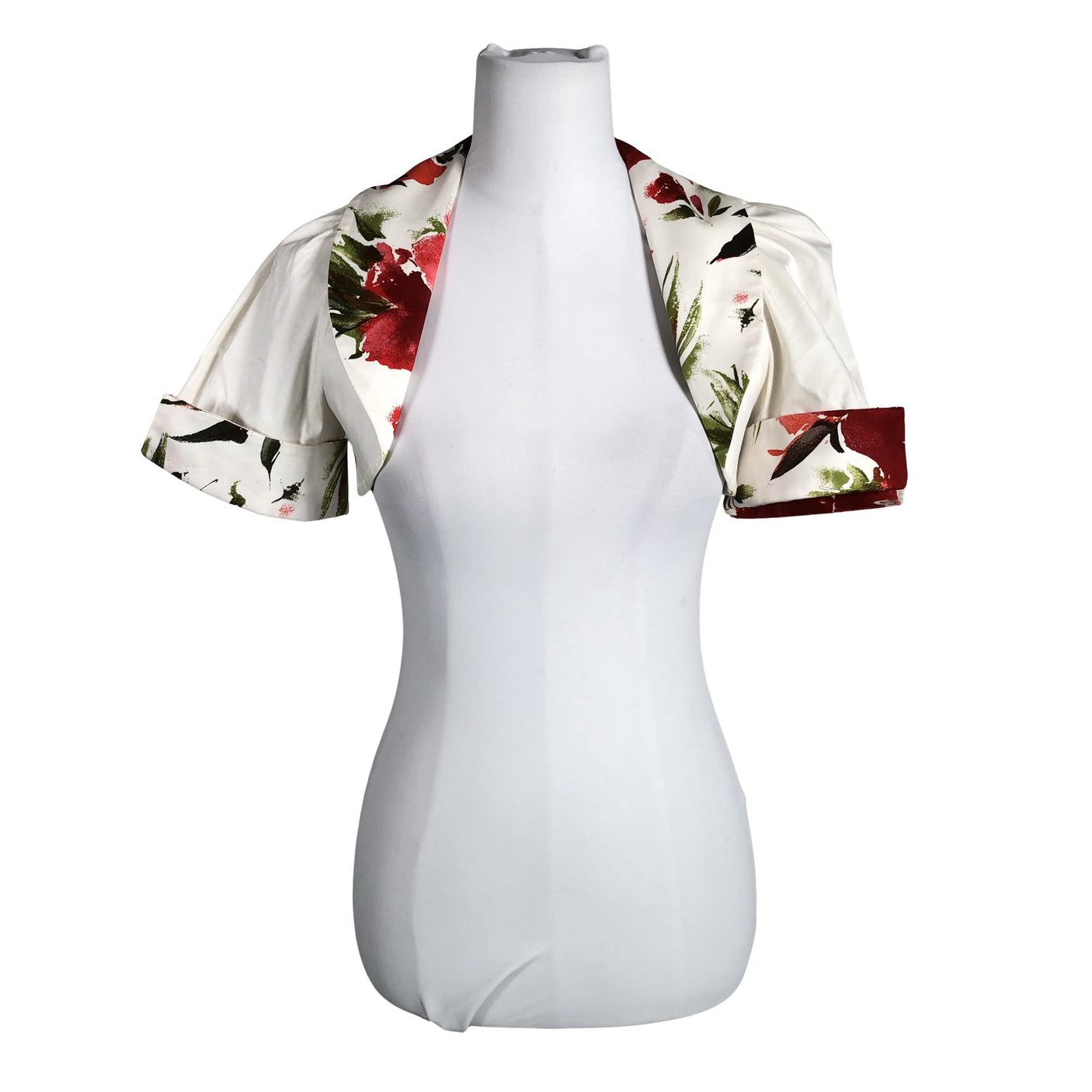 Unisex Rinascimento - Evening bolero jacket, size 36 - Natural white (1)