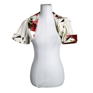 Unisex Rinascimento - Evening bolero jacket, size 36 - Natural white (1)