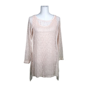 Unisex New Collection - Knit tunic, size 40 - Light pink (1)
