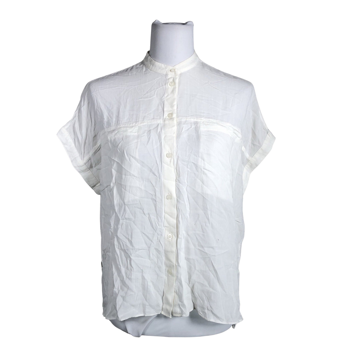 Unisex Weekday - Short-sleeved blouse, size 34 - White (1)