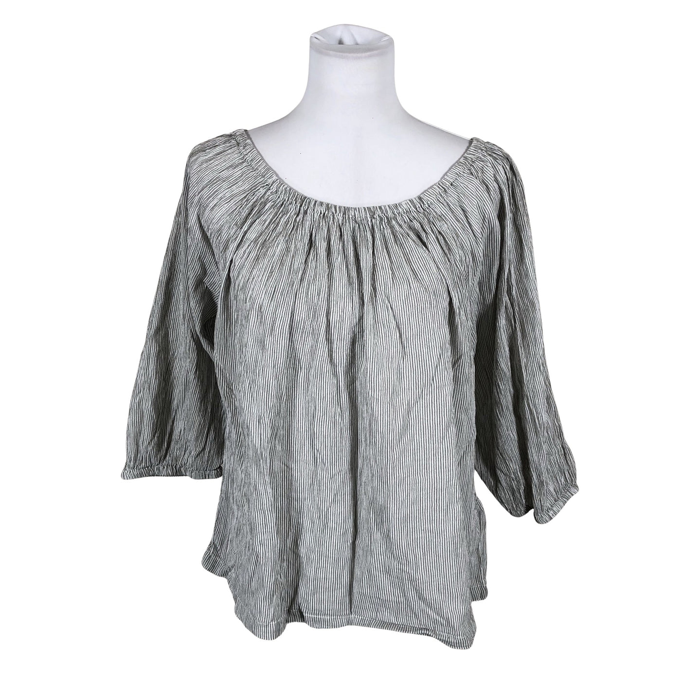 Unisex Part two - Short-sleeved blouse, size 40 - Gray (1)