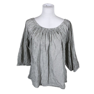 Unisex Part two - Short-sleeved blouse, size 40 - Gray (1)