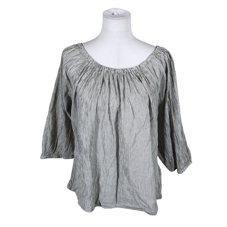 Unisex Part two - Short-sleeved blouse, size 40 - Gray ()