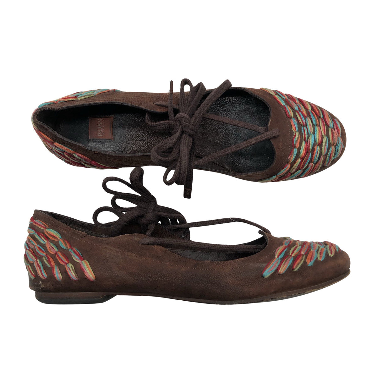 Unisex Hugo Boss - Ballerinas, size 39 - Brown (1)