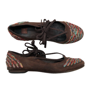 Unisex Hugo Boss - Ballerinas, size 39 - Brown (1)