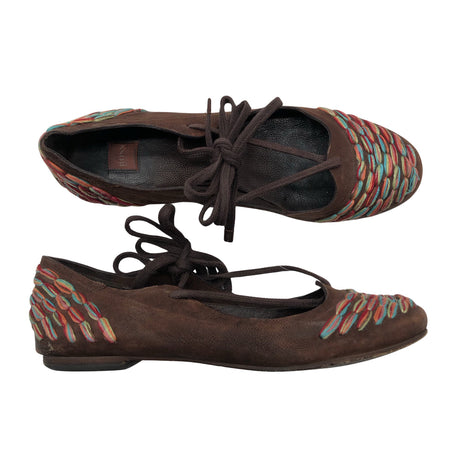 Unisex Hugo Boss - Ballerinas, size 39 - Brown ()