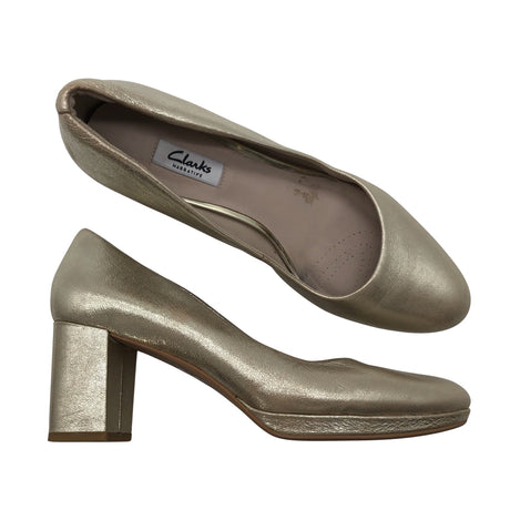 Unisex Clarks - High heels, size 41 - Gold ()
