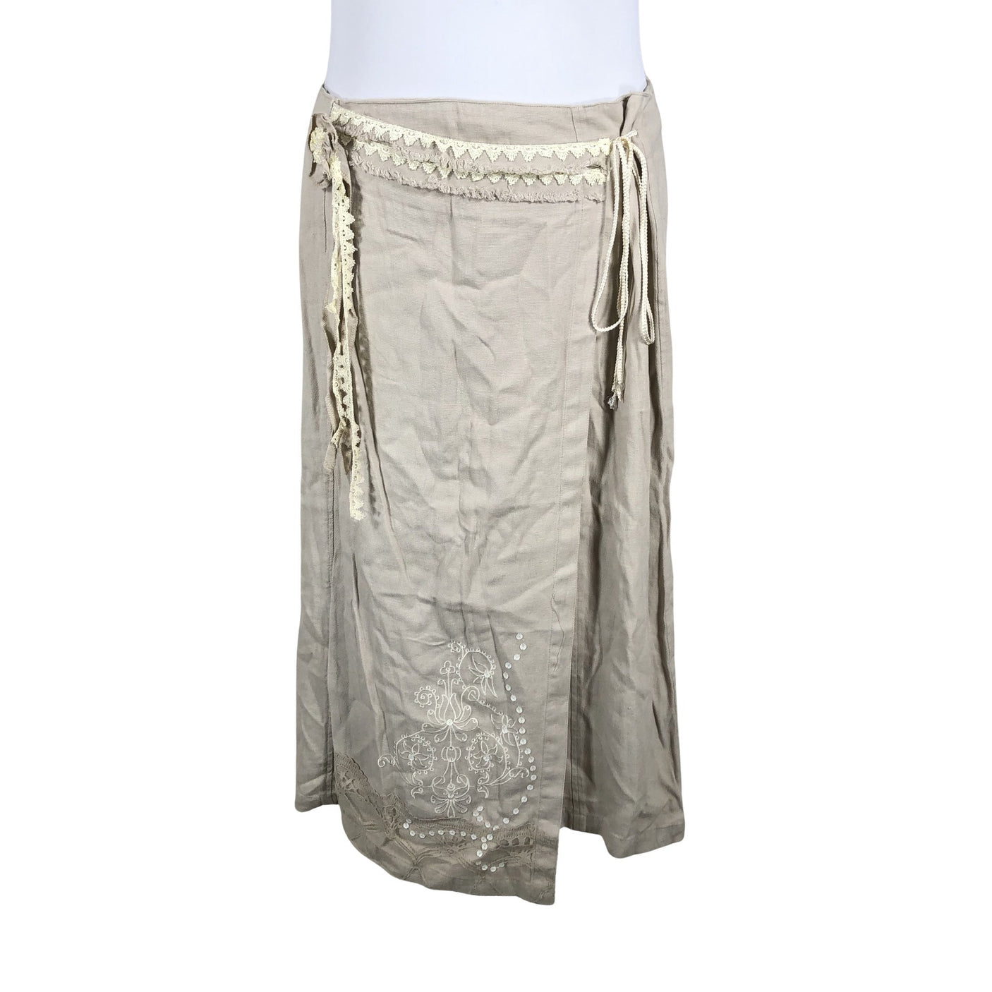 Unisex Ze-Ze - Fabric skirt, size 48 - Beige (1)